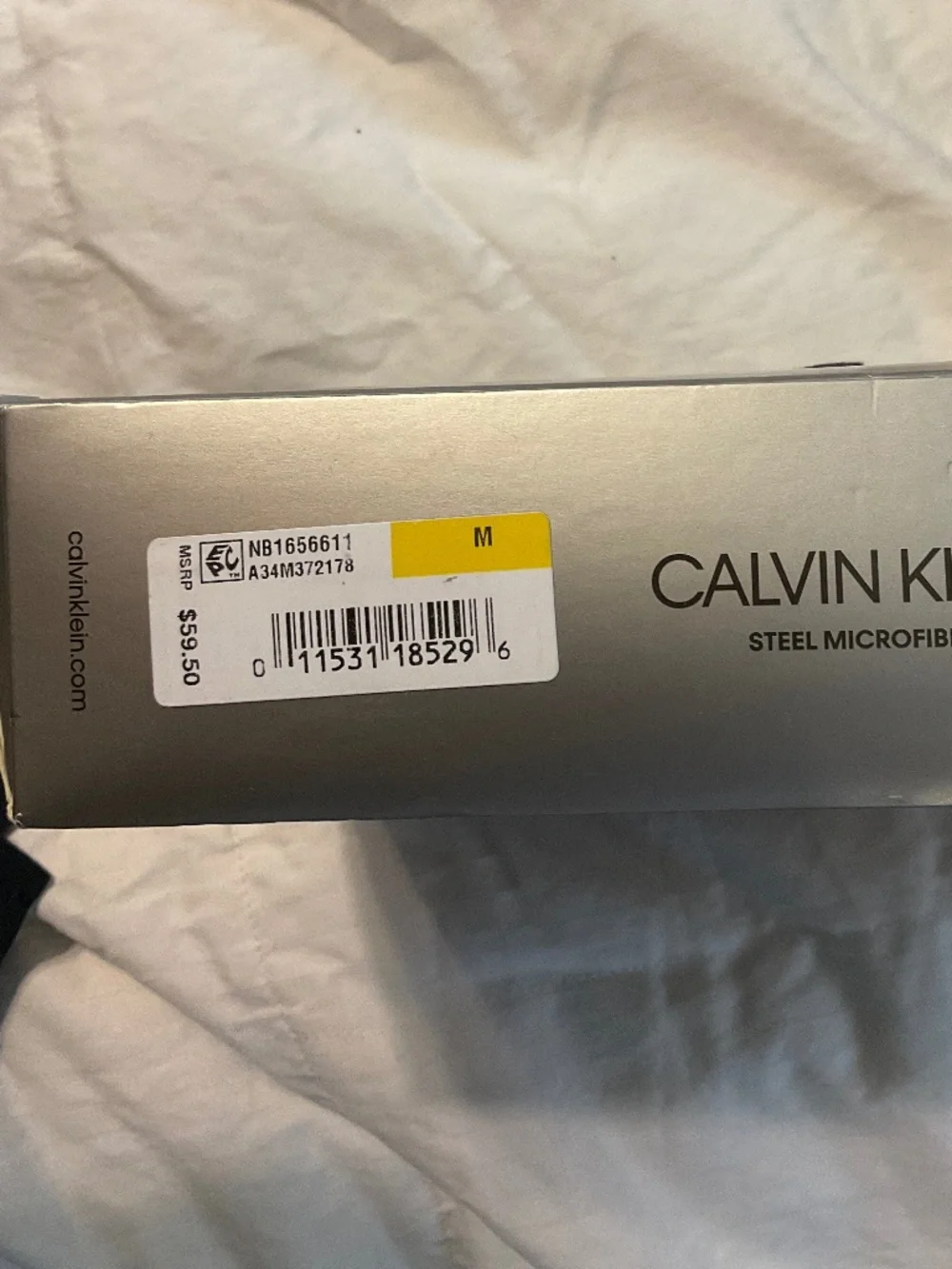 Calvin Klein Steel Microfiber Low Rise Trunk Underwear Medium